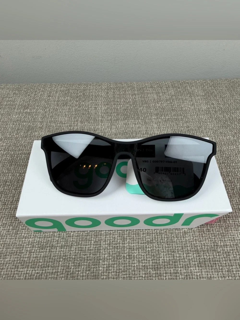 New Goodr The Future is Void Sunglasses Black Unisex Sunnies VRG UPF Lightweight